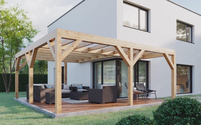 Wooden Pergola Attached to House - High-Quality Wooden Pergolas