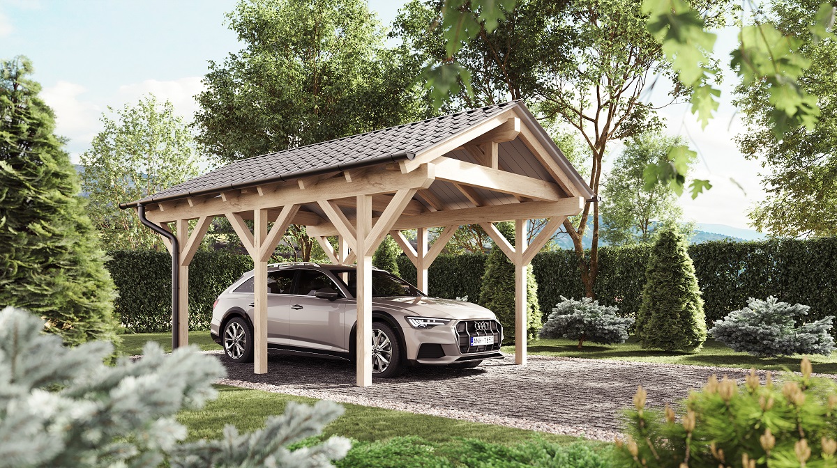 Carport 40-60 3D rendering Lightbox