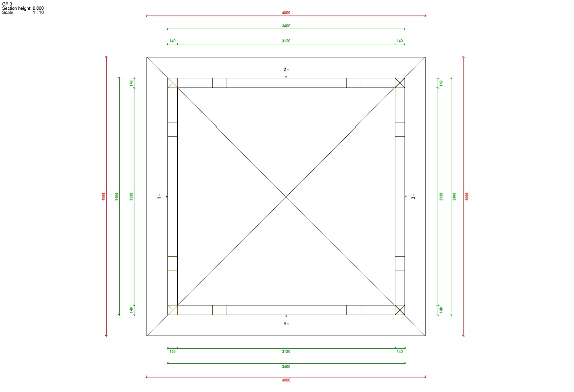 Wooden Pergola 40-40 Ground Floor Plan Lightbox