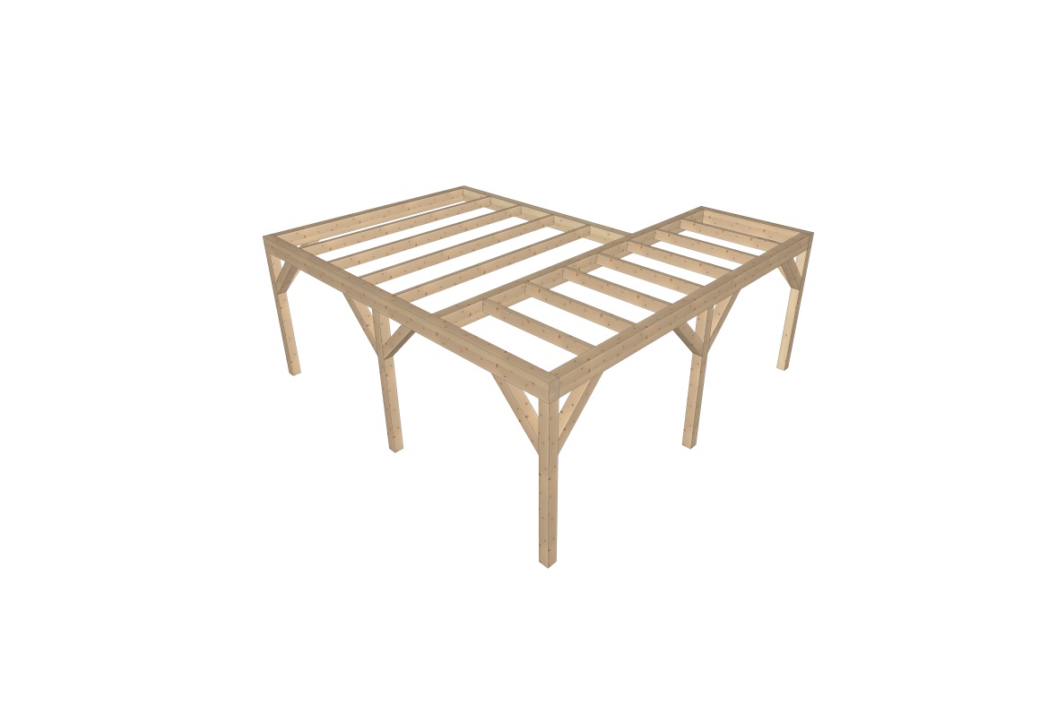 Wooden Pergola 60-60 3D Lightbox