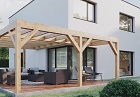 Wooden Pergola 60-60 3D Rendering thumbnail