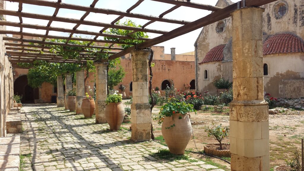 Pergola with roof