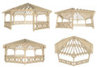 Pergola 84-84 3D Thumbnail