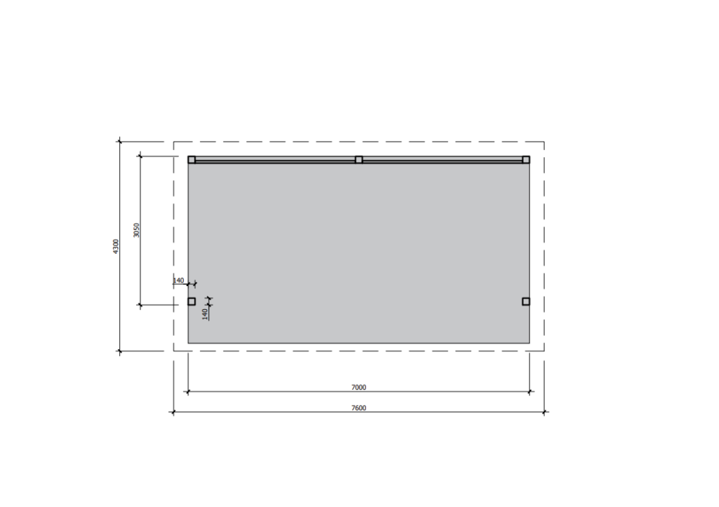 Freestanding Gable Roof Pergola Ground View