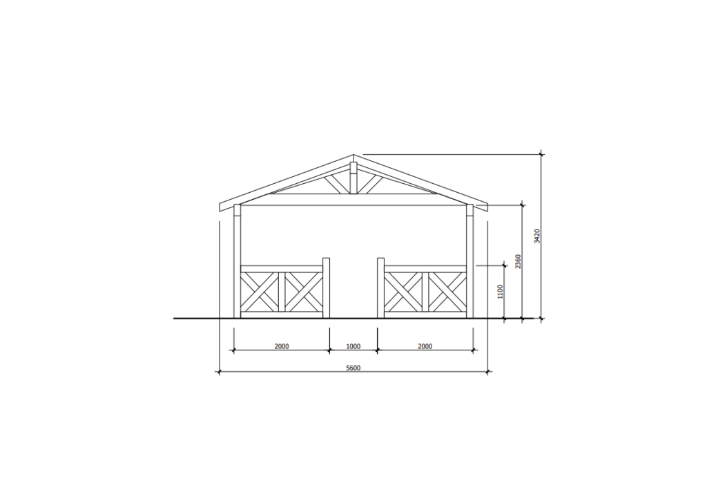 Sun Shade Canopy Front View