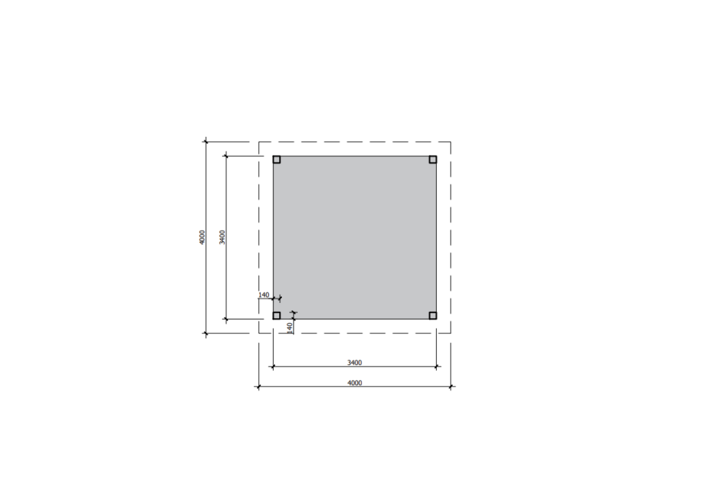 Freestanding Hip Roof Pergola Ground View