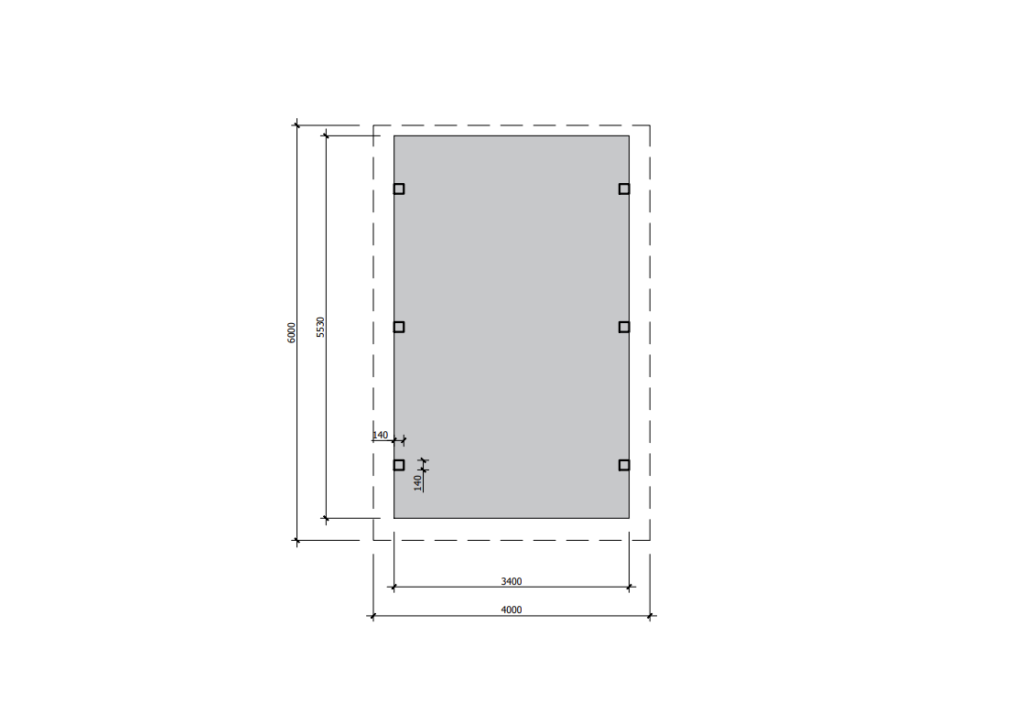 Single Carport with Gable Roof Ground View