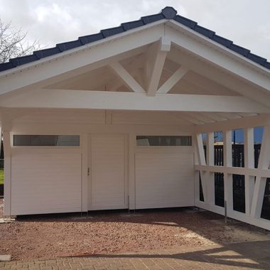 Carport with garage