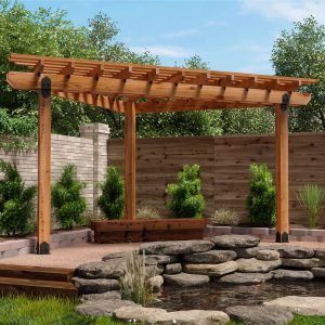 Corner pergola