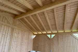 Wooden cladded Roof